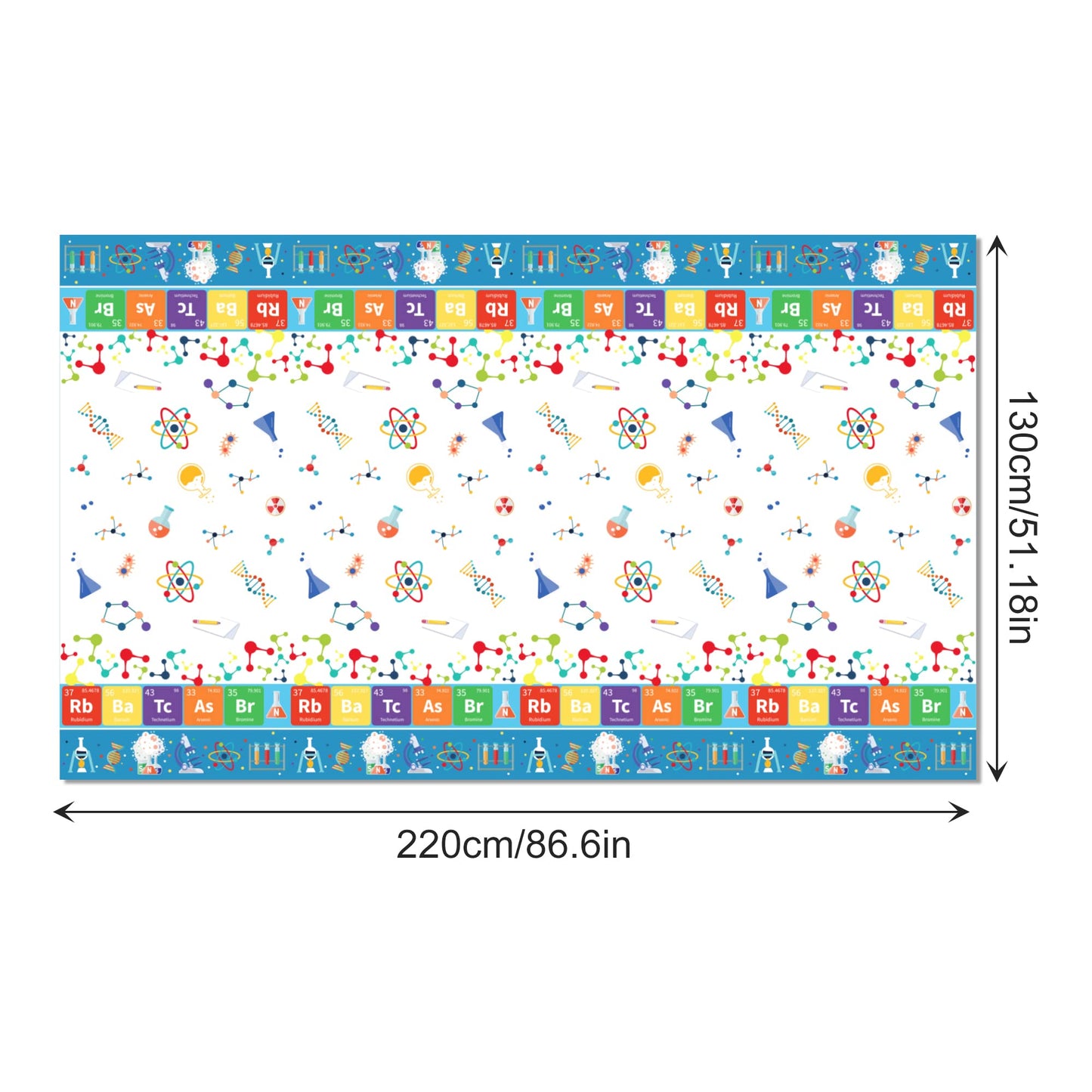 2 Pack Science Party Tablecloth Science Party Decorations Laboratory Party Table Covers Plastic Science Laboratory Birthday Tabl