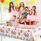 Dydamud Boba Tea Party Decorations,3Pcs Bubble Tea Birthday Tablecloths Waterproof Plastic Boba Table Covers For Boba Party Deco