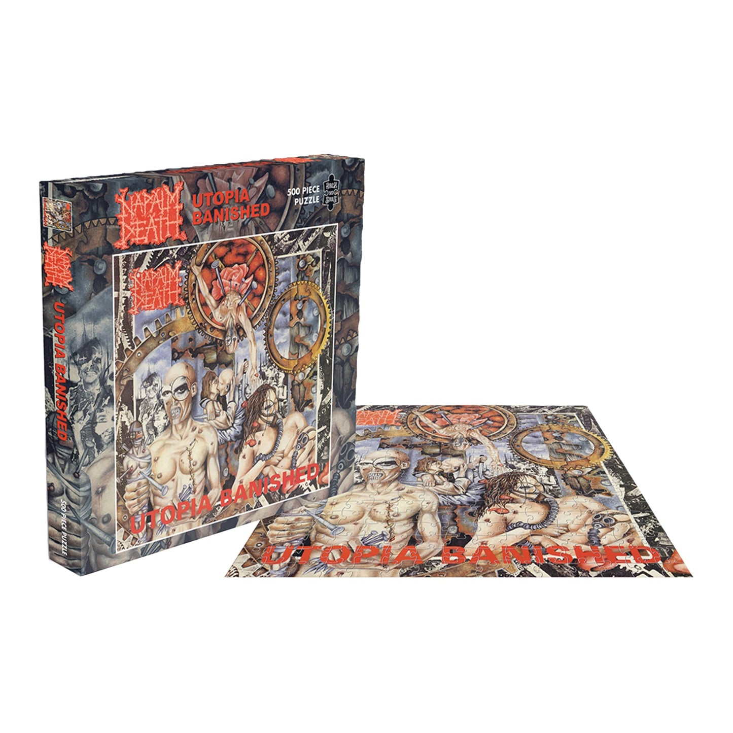Napalm Death Jigsaw Puzzle Utopia Banished Band Logo Official 500 Piece