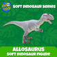 Allosaurus Gray Soft Dinosaur Toy Figure for Kids - Realistic Dinosaur with Safe, Soft Material - Educational and Fun Prehistori