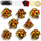 QOUBAI 32 Sets Fall Scarecrow Suncatchers Craft Kit DIY Window Stained Glass Effect Autumn Scarecrow Paper Crafts Home School Cl