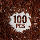 100 Piece Brown Bricks Bulk, 12 Size Brown Classic Building Blocks Bricks, Compatible With Lego Parts And Pieces(Color: Brown)