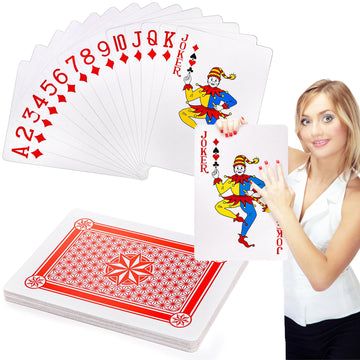 Yopay Large Playing Cards Jumbo, Giant Playing Cards Huge Game Cards For Casino Party Decorations, 10.5 Inches X 14.5 Inches Ext