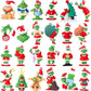 CHENZHOUZAI 24 Christmas Decorations mature-themed Toys of Christma Green Monsters  Small Gifts for Christma Parties  Christmas Stocking Stuffing Party Discounts (Christmas Style)