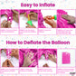 Giant Hot Pink 0 Balloon Numbers - 40 Inch | Pair 0 Digit Balloon To Other Number Balloons | Pink Zero Balloon For Birthday Party Supplies | Zero Pink Balloon Balloon | Pink Birthday Party Decorations