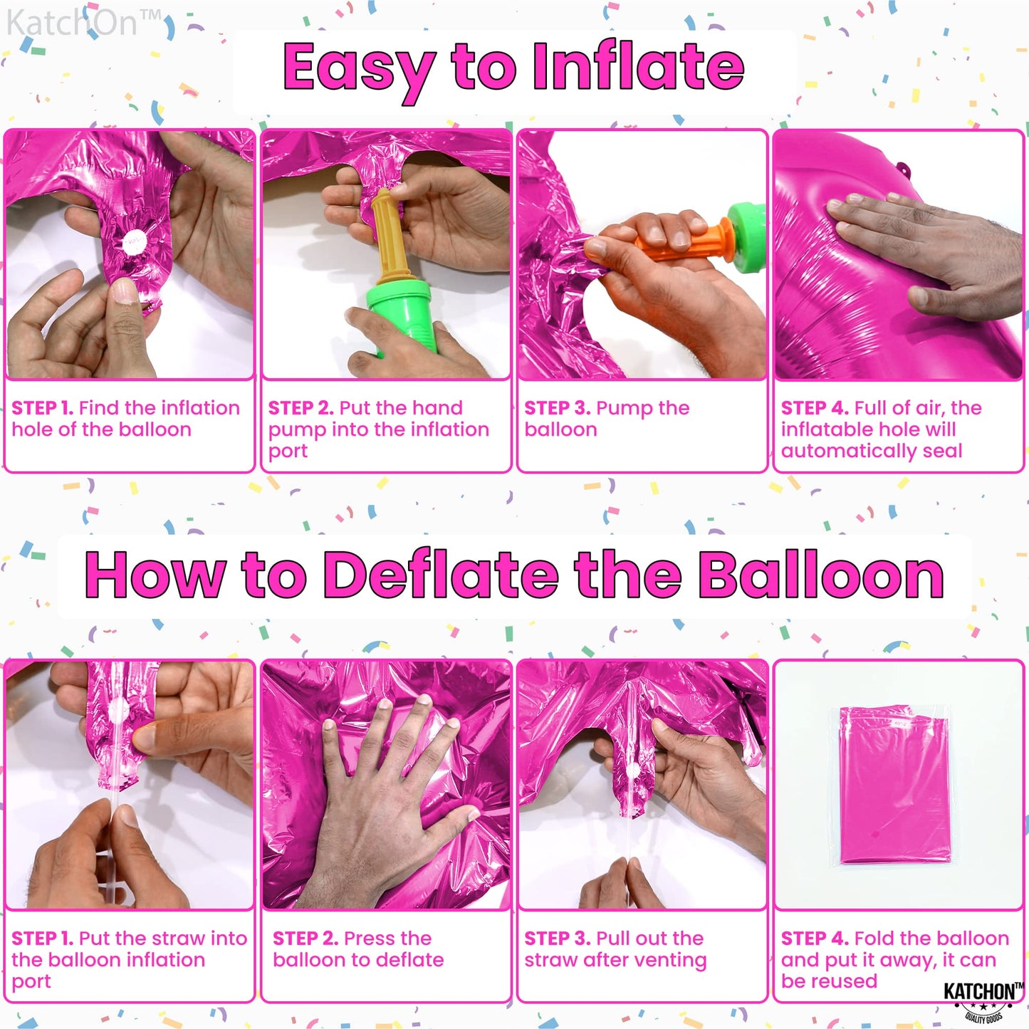 Giant Hot Pink 0 Balloon Numbers - 40 Inch | Pair 0 Digit Balloon To Other Number Balloons | Pink Zero Balloon For Birthday Party Supplies | Zero Pink Balloon Balloon | Pink Birthday Party Decorations