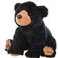Wild Republic 12 Black Bear Plush Stuffed Animal Toy - Cuddlekins Brown/Black Gift for Kids
