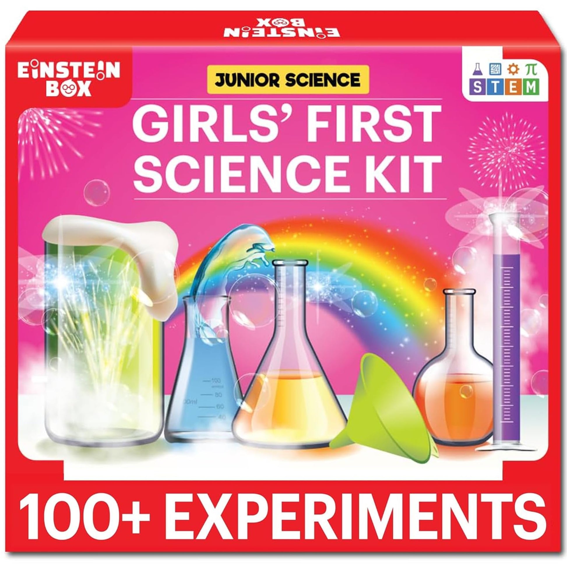 Einstein Box Girls First Science Experiment Kit For Kids Ages 4-5-6-7-8| Birthday & Rakhi Gift Ideas For 4-8 Year Old Girls| Ste