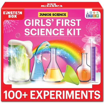 Einstein Box Girls First Science Experiment Kit For Kids Ages 4-5-6-7-8| Birthday & Rakhi Gift Ideas For 4-8 Year Old Girls| Ste