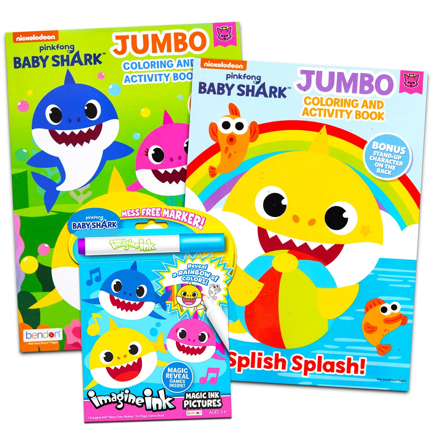 Baby Shark Activity Coloring Book Set - Bundle Includes Baby Shark Coloring Books, Stickers, Games, Puzzles, and More | Baby Sha