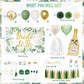 Bridal Shower Decorations, Sage Green Bachelorette Party Decorations Bride to Be Banner Backdrop Sash Veil Confetti Foil Balloon