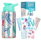 Gift For Kids, Decorate Your Own Water Bottle Kits For Girls Age 4-6-8-10-12, Mermaid Gem Stickers Crafts, Fun Diy Arts And Craf