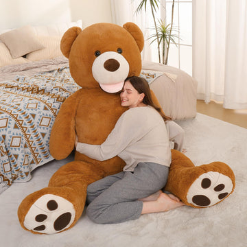 Morismos Giant Teddy Bear Plush 6 Feet, Large Teddy Bears Stuffed Animals For Girlfriend Boyfriend, 6 Foot Life Size Bear Gifts, Baby Shower, Birthday