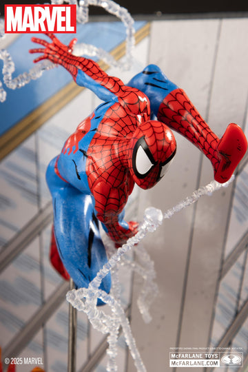 Mcfarlane Toys - Marvel Spider-Man 1:10Th Scale Collectible With Scene (The Amazing Spider-Man #302)