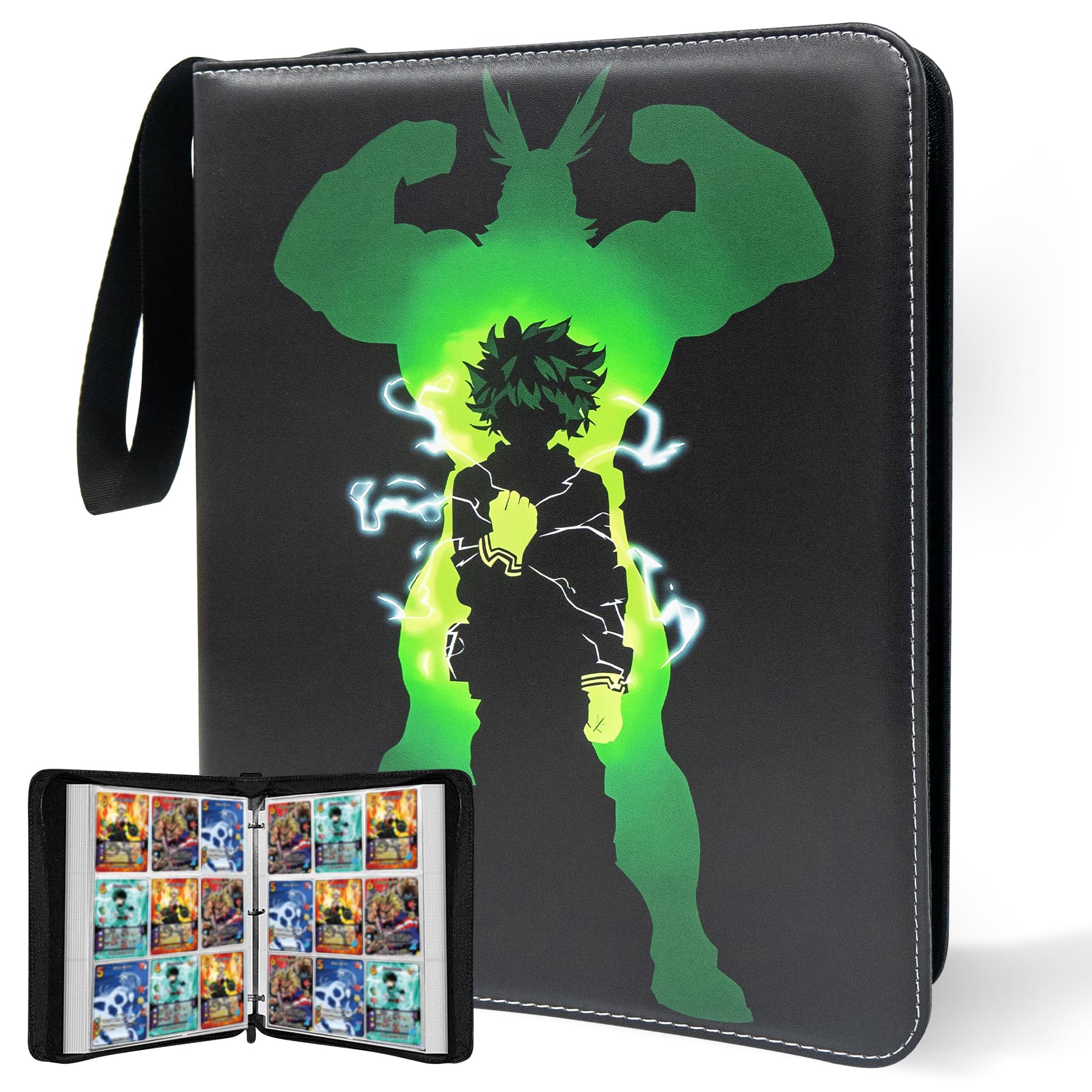 Anime Trading Card Binder  9 Pocket with 60 Sleeves up to 1080 Cards Waterproof Card Storage Book for Anime  Game and TCG Cards