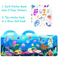 Sticker Books For Kids, Reusable Sticker Book For Toddlers 2-4 Years, 3 Sets Travel Stickers For Kids Mermaid, Princess And Pet Cute Waterproof Sticker Book For Girls Boys Birthday Gifts