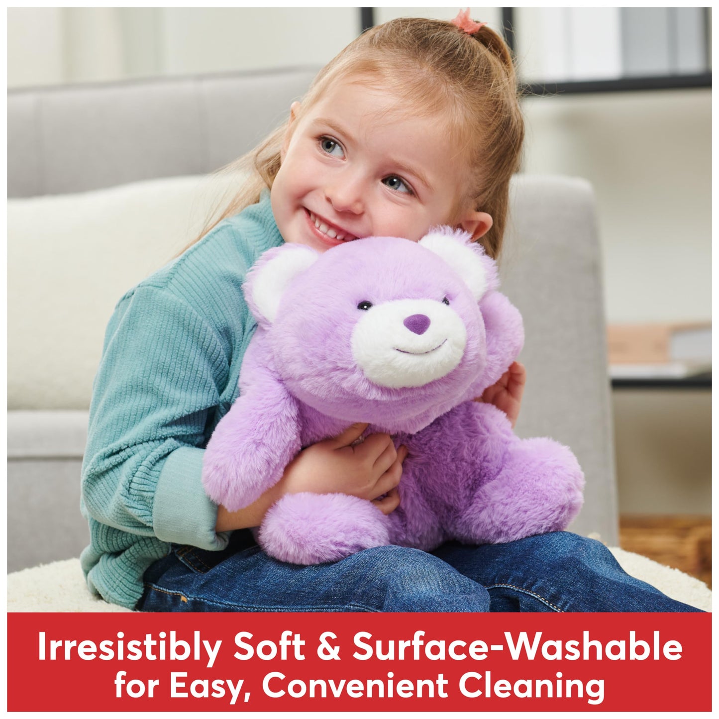 GUND Snuffles Teddy Bear Plush Toy, Purple, 10”, High Quality Materials, Ages 1+
