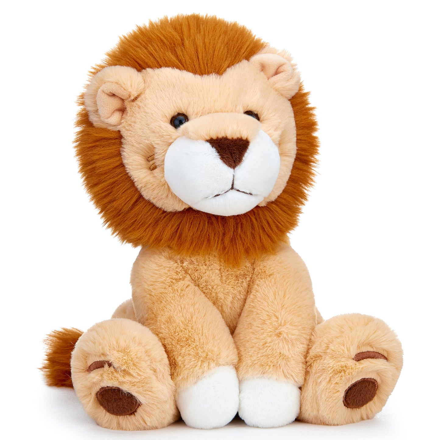 Ikasa Lion Stuffed Animals Plush Toys,10'' Cute Plushie Soft Cuddly Toy, Gifts For Family Kids Girls Boys