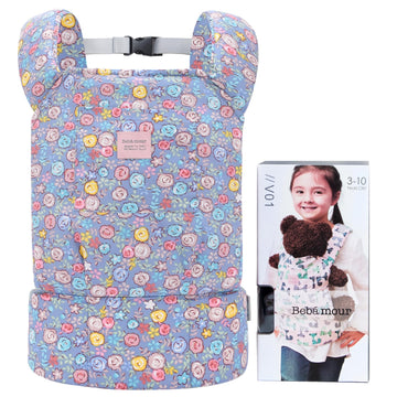 Bebamour Doll Carrier Original Reborn Baby Doll Carrier for Doll Toys Doll Carrier for Girls and Boys (Purple)