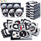 My First Soft Book,Teytoy Nontoxic Fabric Baby Cloth Activity Crinkle Soft Black And White Book For Infants Boys And Girls Early Educational Toys Perfect For Baby Shower -Pack Of 6