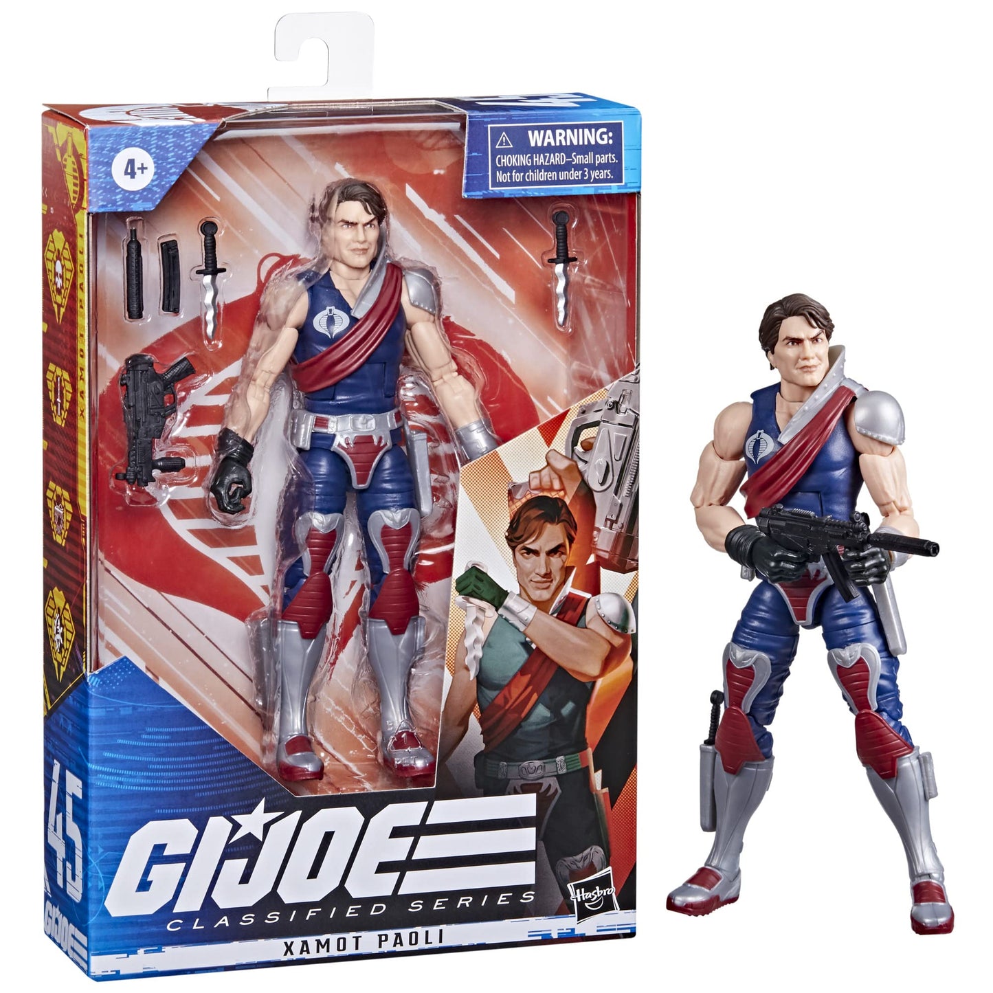 G.I. Joe Classified Series Xamot Paoli Action Figure 45 Collectible Premium Toy, Multiple Accessories 6-Inch-Scale With Custom P