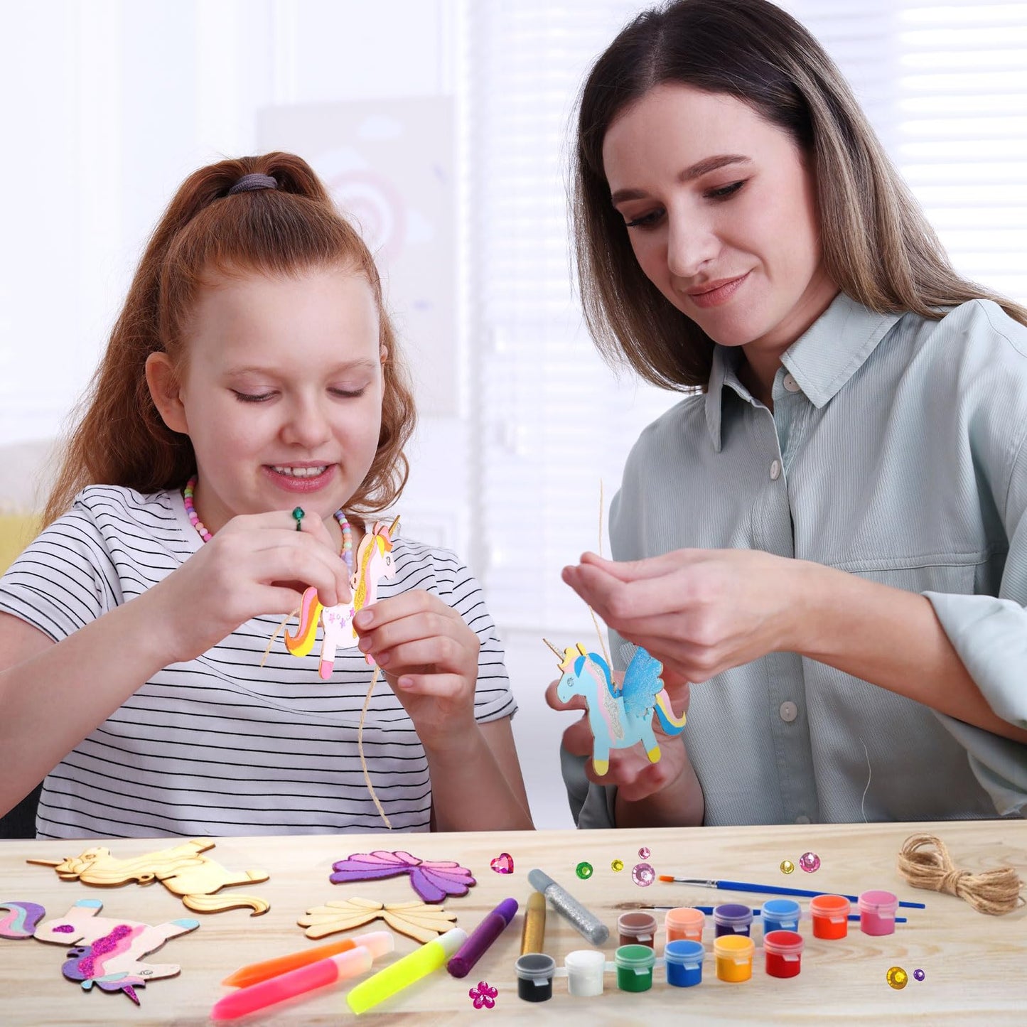 Yrinfay Glow In The Dark Unicorn Painting Kit - Arts And Crafts Easter Gifts For Kids 4-8 8-12 - Creative Cool Art Toys For Boys