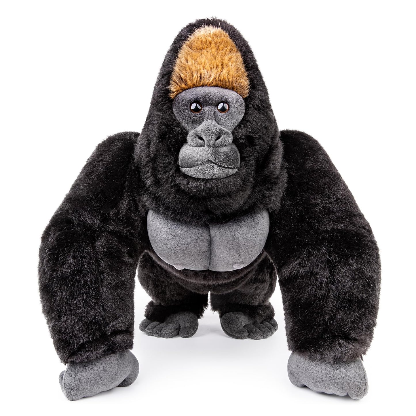 Zhongxin Made Gorilla Plush Toy, Realistic Orangutan Stuffed Animals 15In, Unique Forest Plushie Toys Model Dolls Collection For