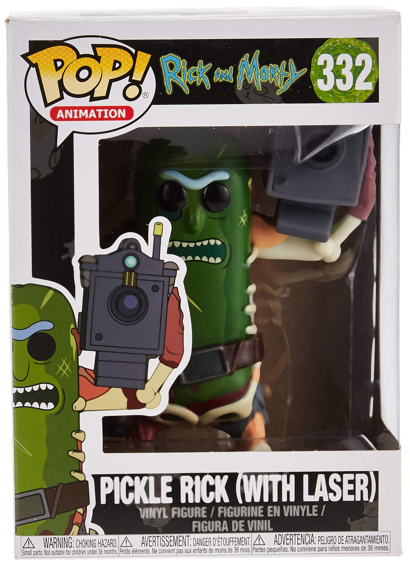 Funko Pop! Animation: Rick & Morty - Pickle Rick With Laser Collectible Figure