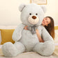 Maogolan Giant Teddy Bear Plush, Life Size Large Teddy Bear Stuffed Animal 5 Feet,Soft And Fluffy Big Teddy Bear Gift For Baby Shower,Christmas,Valentines Day,Gray, Grey