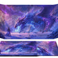 CZYY DM Screen 4-Panel Cardboard Game Master Screen with Erasable & Clear Pockets, Polar Enchantment Artwork Game Master Shield