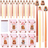 Mooliwe 28 Sets Capybara Valentines Day Gifts Bulk Capybara Positive Cards Classroom Stress Relief Bobblehead Pens Cute Statione