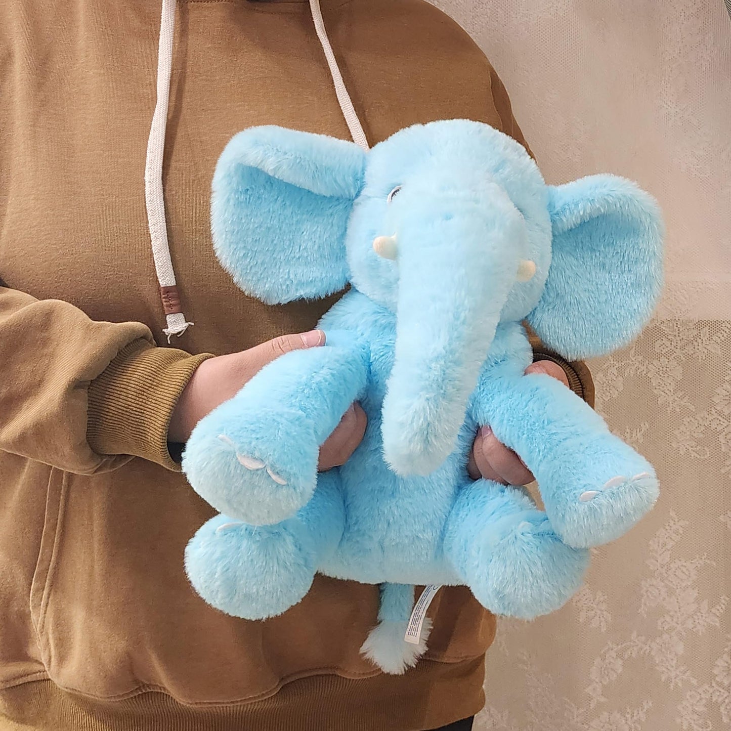Weigedu 13' Blue Elephant Stuffed Animal - Plush Toy For Boys, Girls, Kids, Baby Shower, Bedtime, Birthday
