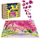 Webby Kids Cherry Blossoms Painting Wooden Jigsaw Puzzle, 252 Pieces, Multicolor