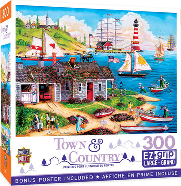 MasterPieces 300 Piece EZ Grip Jigsaw Puzzle - Painter's Point - 18x24