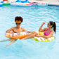 Monsoon [Citrus] 2-Pack Luxury Pool Floats Swimming Float Beach Tube Floaties Ring Tubes - Orange Yellow