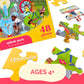 Upbounders Little Likes Kids - Splash Park Jumbo Puzzle, 48 Pieces, Beginner Jigsaw Floor Puzzle With Multicultural Family Children Preschoolers At Play, Age 4-8