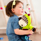 B. Toys - Plush Zebra - Sensory Stuffed Animal - Interactive Plush Toy - Plush Toys For Toddlers, Kids - 2 Years + - Giggly Zipp