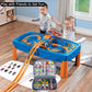 Kislane 24 Toy Cars Storage For Toy Cars, Storage Case Compatible With 24 Toy Cars, Matchbox Cars, Mini Toys, Toy Cars Storage For Kids, Bag Only (Black)