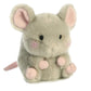 Aurora® Playful Rolly Pet™ Frisk Mouse™ Stuffed Animal - Gray, 5 Inches, Compact Size for On-The-Go Fun