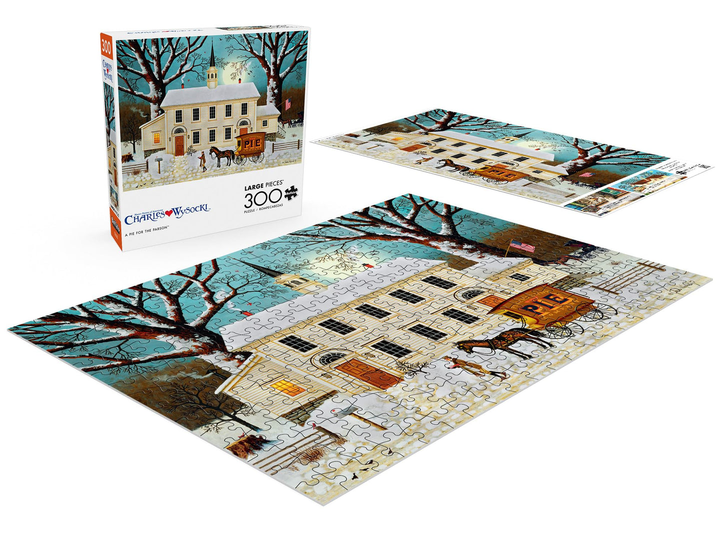 Buffalo Games 300 Piece Jigsaw Puzzle - A Pie for The Parson - Large Multicolor - Model 22611 - Challenging Fun for Adults