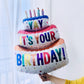Happy Birthday Balloon Big 39'' Foil Inflated Mylar Balloons Large Self-Inflating Happy Bday Delivery Ballon Party Decoration In