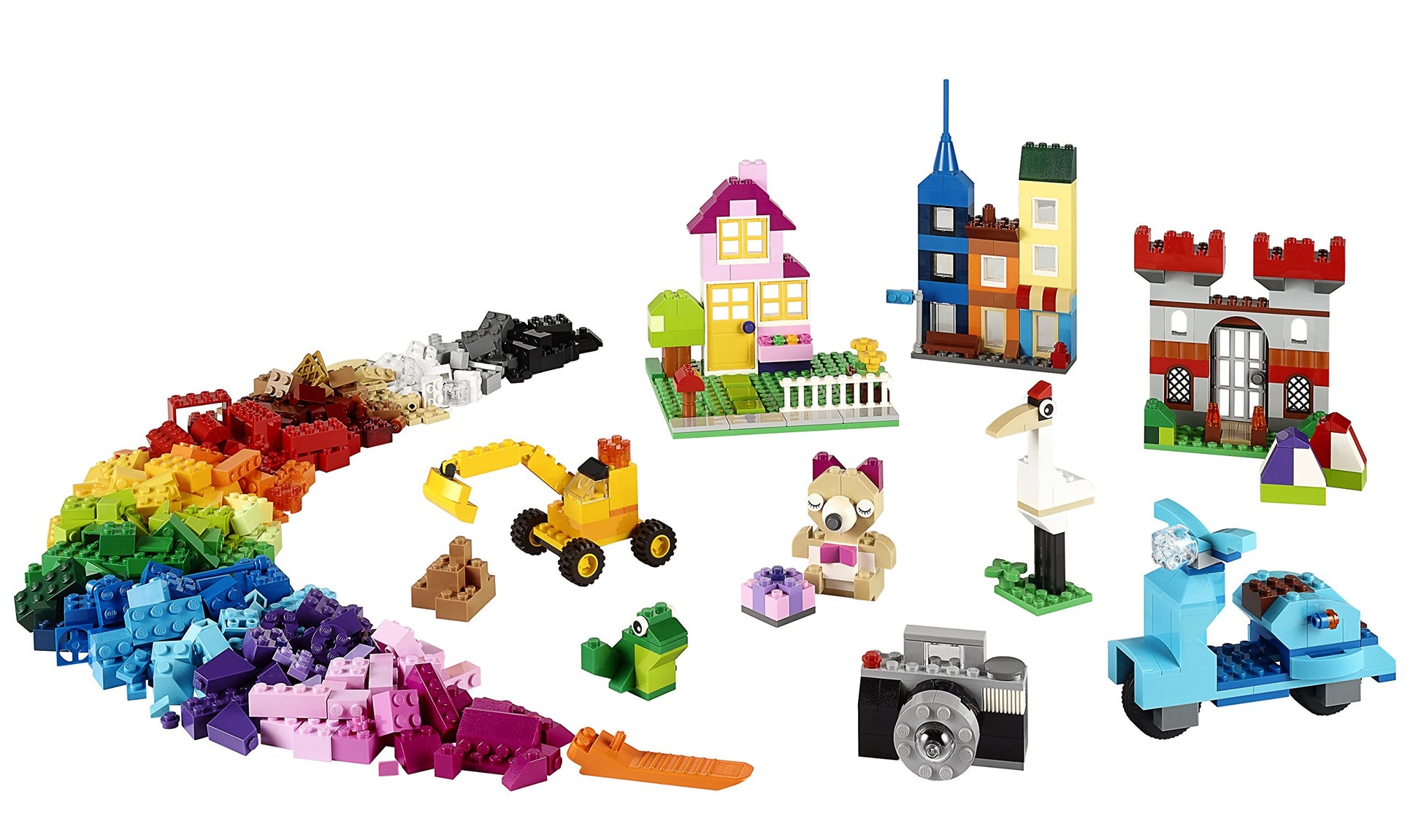Lego Classic Large Creative Brick Box 10698 Building Toy Set For Back To School, Toy Storage Solution For Classrooms, Interactive Building Toy For Kids, Boys, And Girls