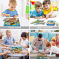 Lelemon Puzzles For Kids Ages 4-8,Construction Site 100 Piece Puzzles For Kids,Educational Kids Puzzles Jigsaw Puzzles In A Metal Box,Children 100 Piece Puzzle Games Puzzle Toys For Girls And Boys