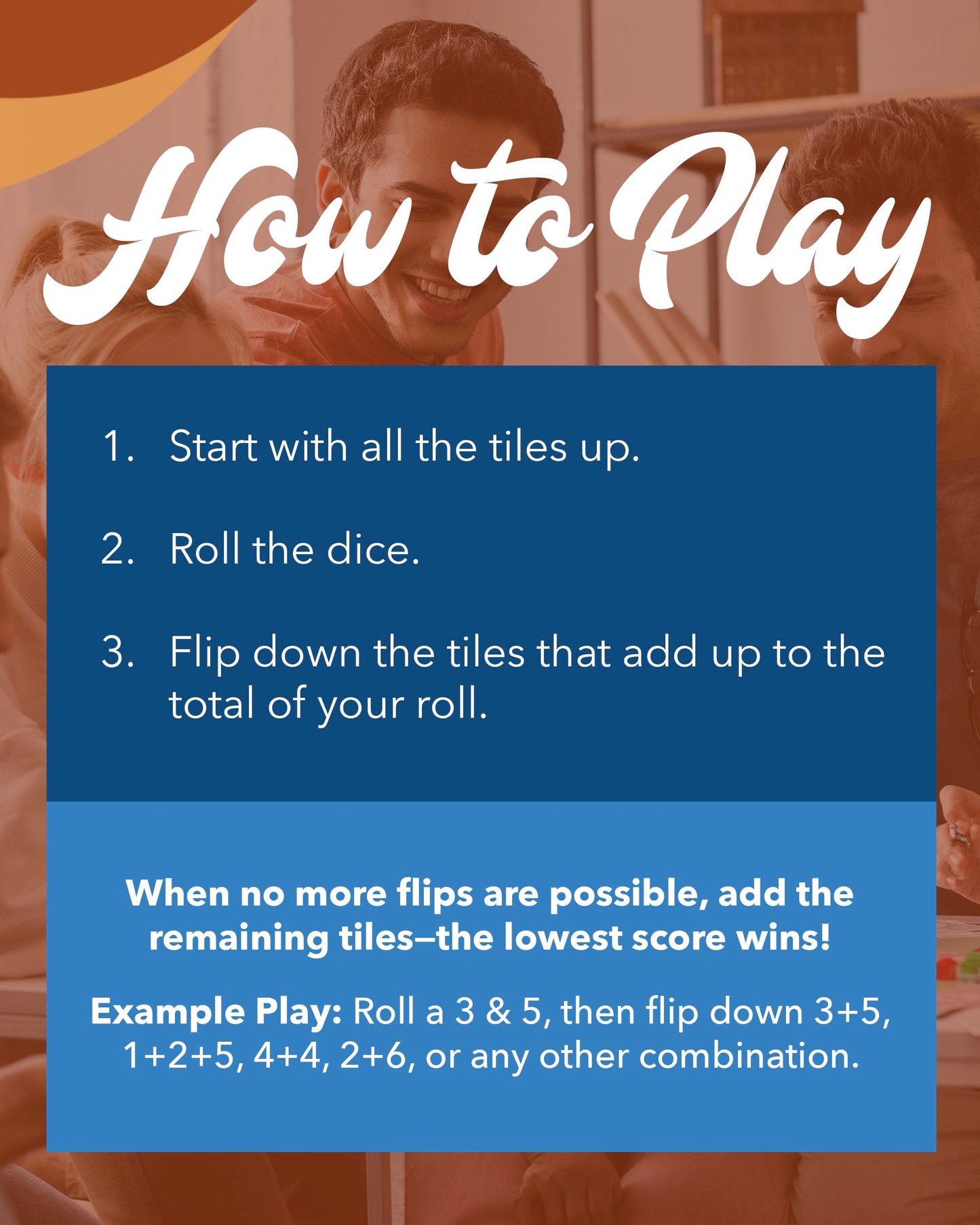 WE Games Wooden Shut The Box - Close The Box Set with 12 Number Tiles & 2 Dice Games - 13.5    Natural Wood Finish