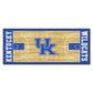 FANMATS 8262 NCAA - Kentucky Wildcats Basketball Court Runner Rug - 30in. x 72in. | Sports Fan Area Rug