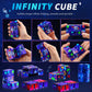 20 Pcs Galaxy Infinity Cube Toy Bulk with Bag Mini Blocks Cube Gadget Sensory Toy Stress Anxiety Relief Magic Puzzle Flip Hand H