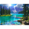 500 Pieces Puzzles for mature-themed Jigsaw Puzzle 500 Piece Puzzle Children Elderly Puzzle Mountain Forest Lake Puzzle Gift for Mom Dad Family Friend Family Activity Games Home Decor Wall Art 20.5x15IN
