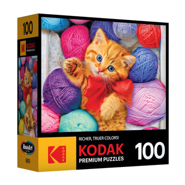 Roseart - Kodak Premium - Cuddly Yarn Box - 100 Piece Jigsaw Puzzle For Kids And Adults