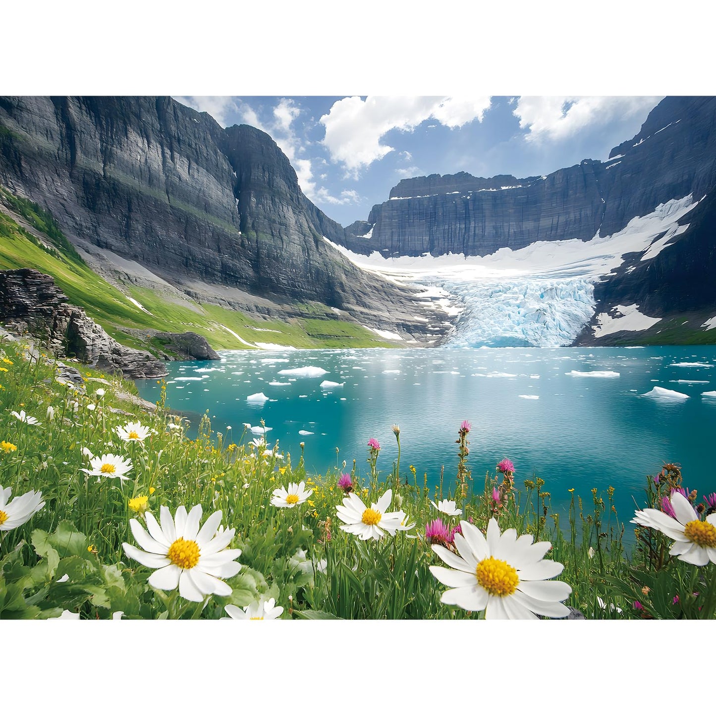 500 Piece Puzzle for mature-themeds - Ice Flower Jigsaw Puzzle - Youths & mature-themeds Favorite Nature Puzzle - Birthday & Holiday Party Gift for Family & Kids - Funny and Relaxing - 20.5 x 15 in