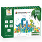 Megagontiles 106 Pcs Dinosaur Magnetic Tiles Set | Magnet Building Blocks Dino World Toys | Stem Authenticated| Magnet Tiles Animals For Toddlers Boys Girls Kids Age 3 4 5 6 7 8